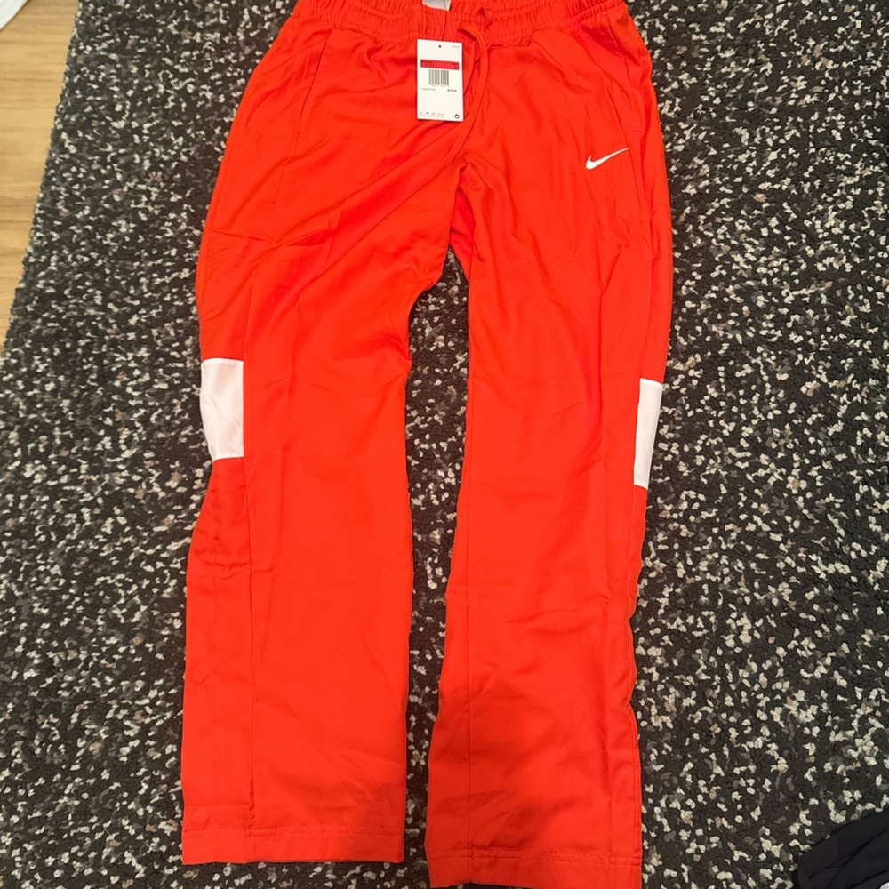 Nike womens Orange Track Pants